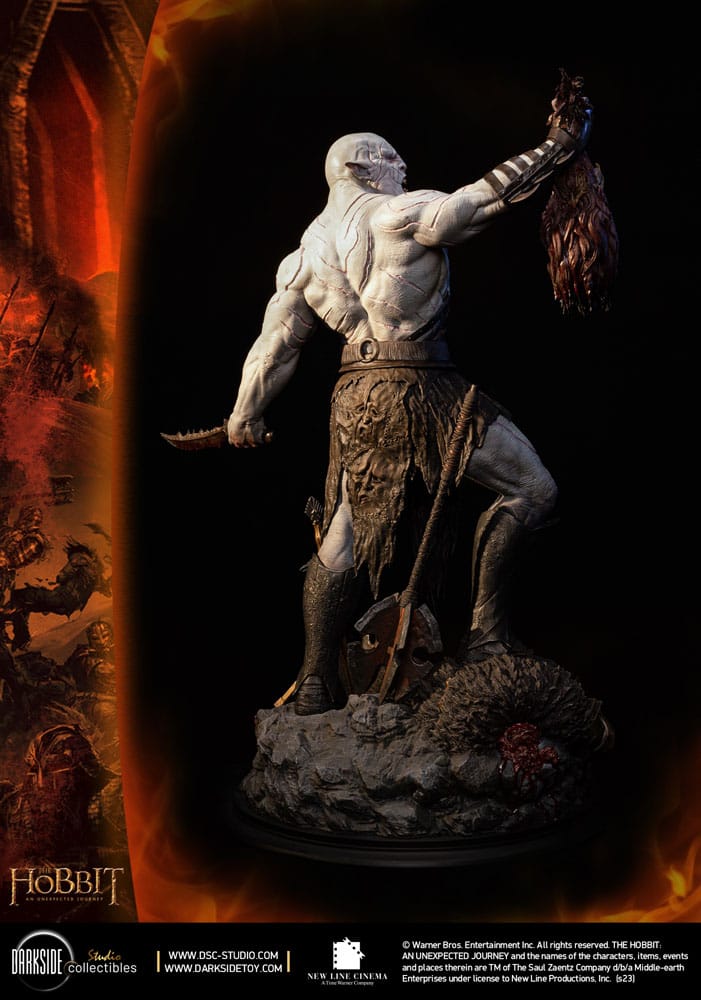 The Hobbit QS Series Statue 1/4 Azog The Defiler John Howe Signature Edition 68 cm