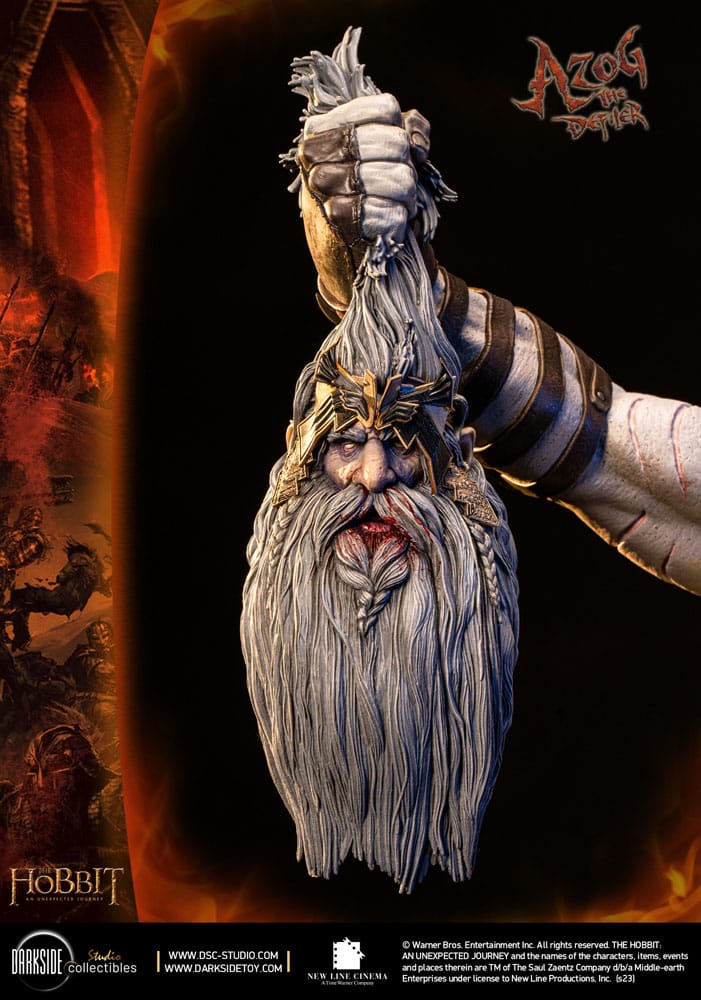 The Hobbit QS Series Statue 1/4 Azog The Defiler John Howe Signature Edition 68 cm