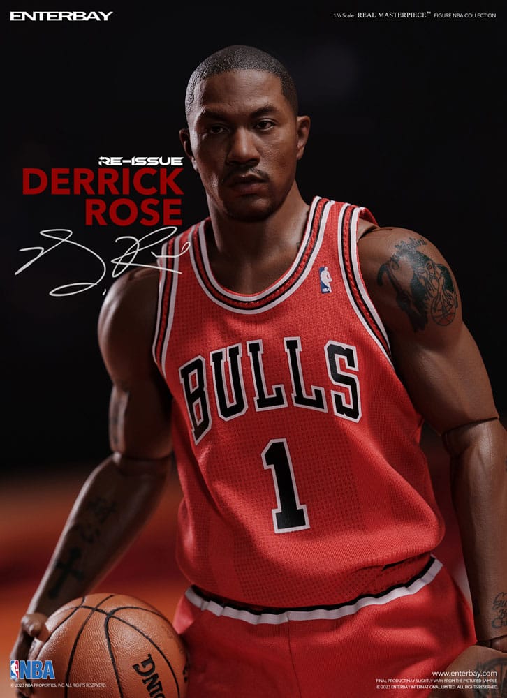 NBA Collection Vero Capolavoro Action Figure 1/6 Derrick Rose Edizione Limitata Retro 30 cm