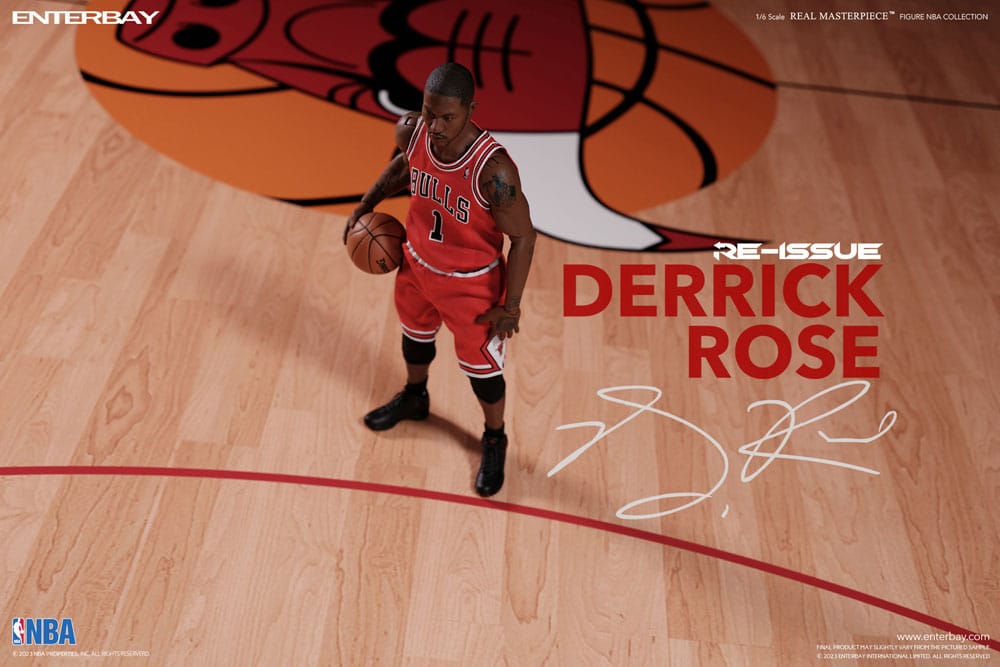 NBA Collection Vero Capolavoro Action Figure 1/6 Derrick Rose Edizione Limitata Retro 30 cm