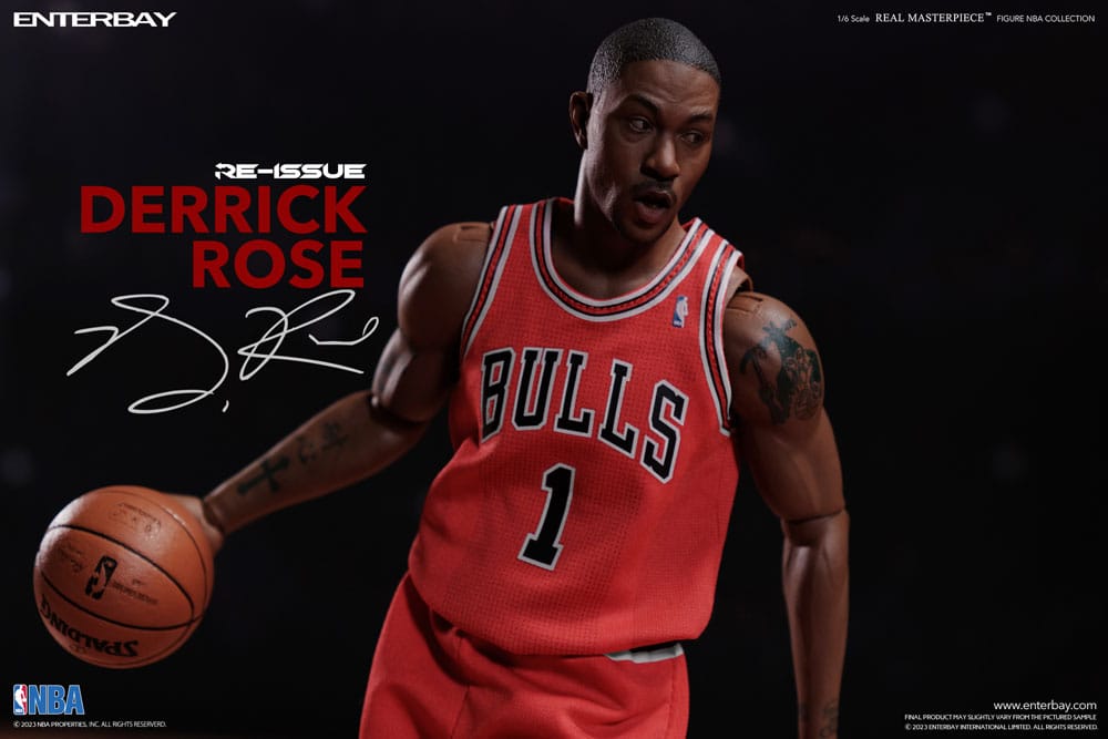 NBA Collection Vero Capolavoro Action Figure 1/6 Derrick Rose Edizione Limitata Retro 30 cm