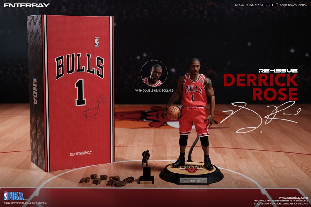 NBA Collection Vero Capolavoro Action Figure 1/6 Derrick Rose Edizione Limitata Retro 30 cm