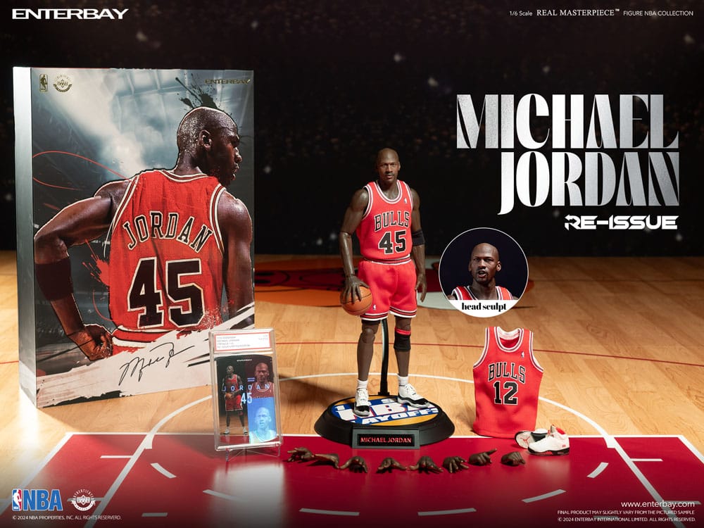 NBA Collection Vero Capolavoro Actionfigure 1/6 Michael Jordan I'm Back Edizione Limitata 30 cm
