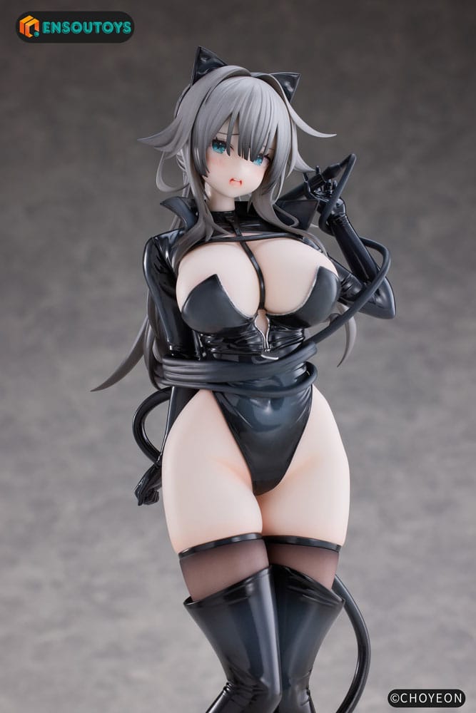 K Pring Original Character Statue 1/6 Cat Woman Happy-chan Different Color Edition 27 cm