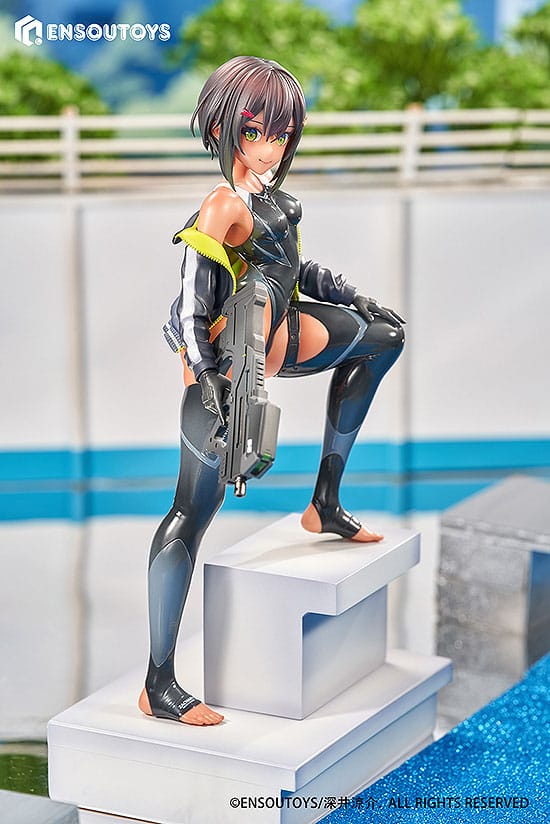 Statua di Arms Note 1/7 Swim Team Bucho-chan 22 cm