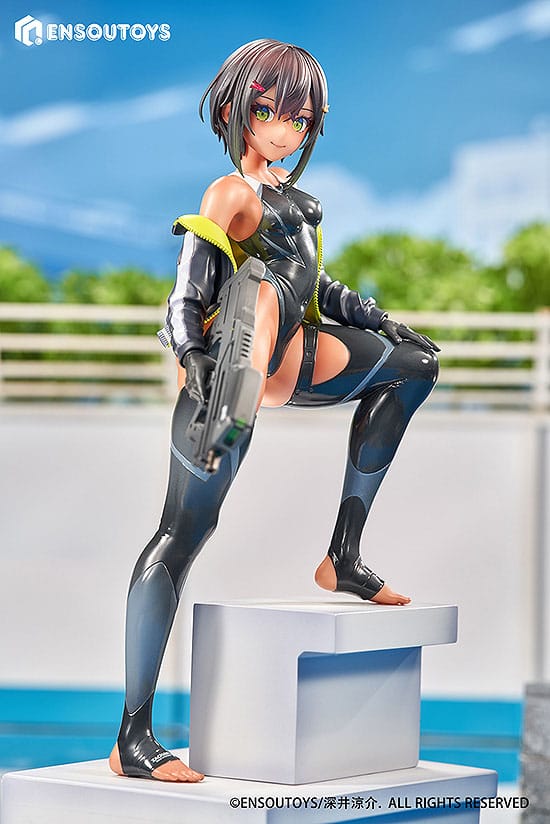 Statua di Arms Note 1/7 Swim Team Bucho-chan 22 cm