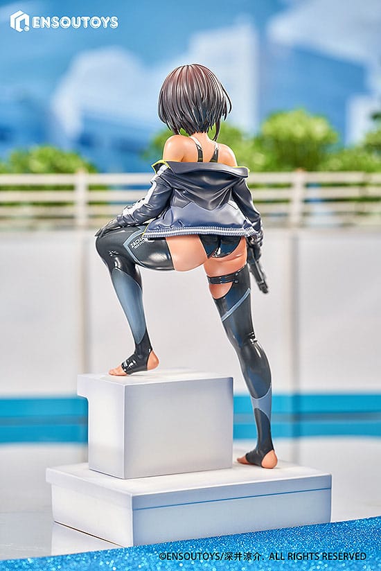 Statua di Arms Note 1/7 Swim Team Bucho-chan 22 cm