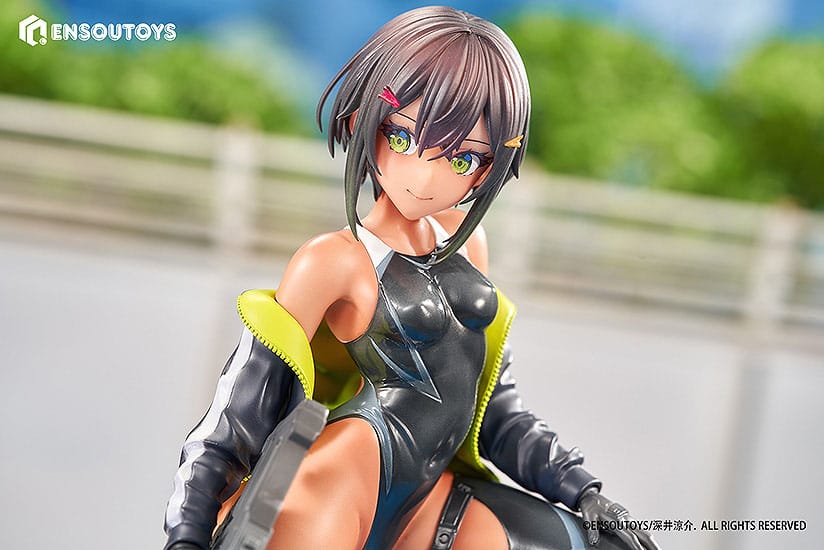 Statua di Arms Note 1/7 Swim Team Bucho-chan 22 cm