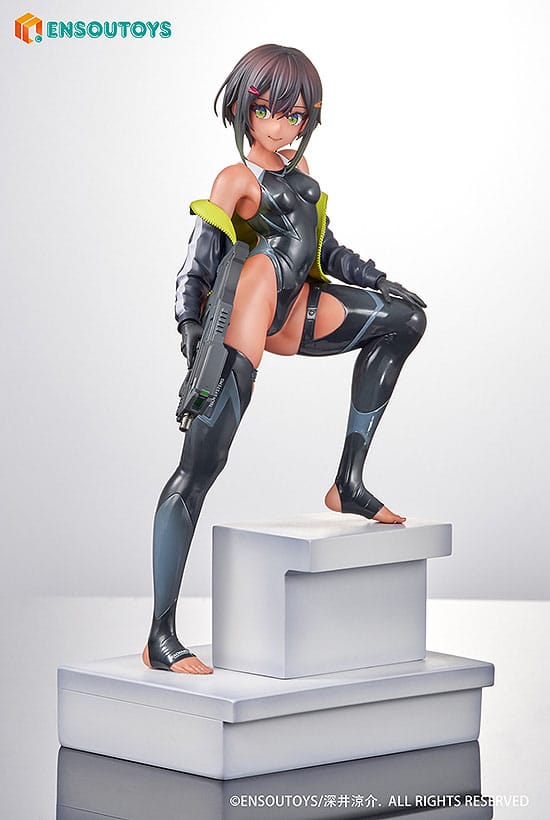 Statua di Arms Note 1/7 Swim Team Bucho-chan 22 cm