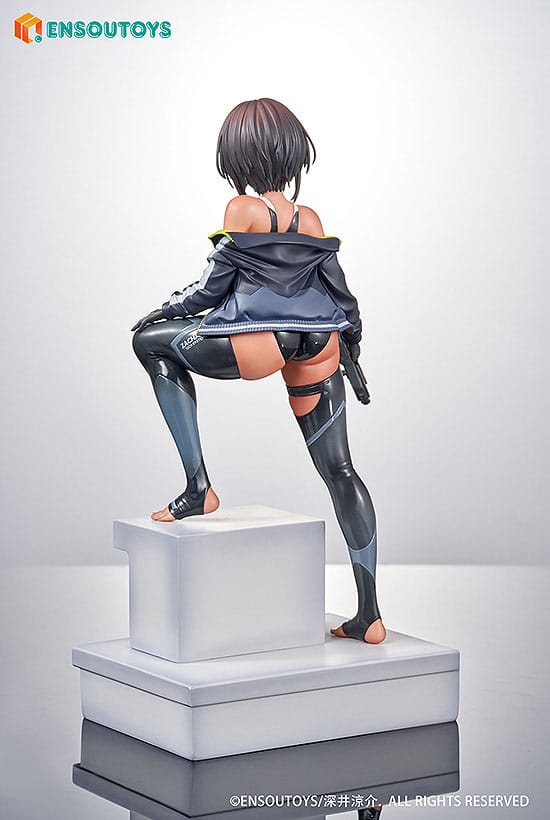 Statua di Arms Note 1/7 Swim Team Bucho-chan 22 cm