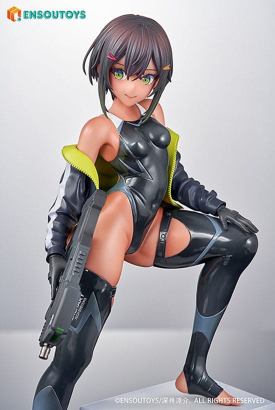 Statua di Arms Note 1/7 Swim Team Bucho-chan 22 cm
