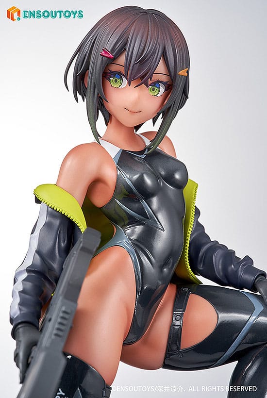 Statua di Arms Note 1/7 Swim Team Bucho-chan 22 cm