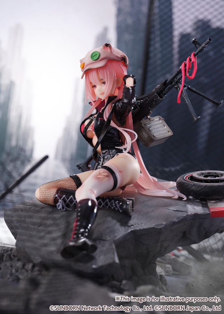 Statua in PVC Girls' Frontline SHIBUYA SCRAMBLE FIGURE 1/7 UKM-2000 Gale Lightning -Versione ferita- 20 cm