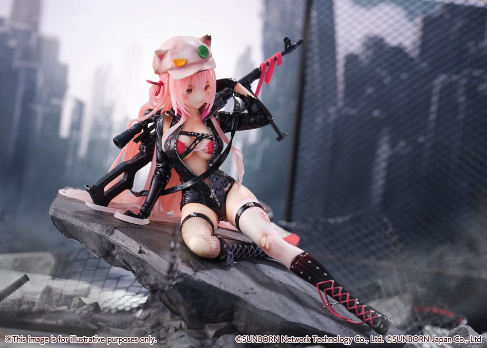 Statua in PVC Girls' Frontline SHIBUYA SCRAMBLE FIGURE 1/7 UKM-2000 Gale Lightning -Versione ferita- 20 cm
