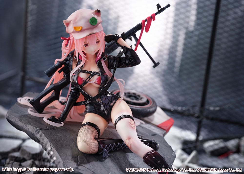 Statua in PVC Girls' Frontline SHIBUYA SCRAMBLE FIGURE 1/7 UKM-2000 Gale Lightning -Versione ferita- 20 cm