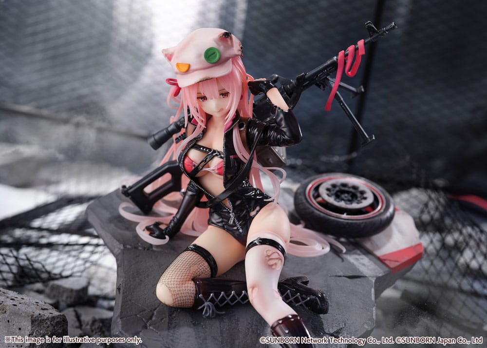 Statua in PVC Girls' Frontline SHIBUYA SCRAMBLE FIGURE 1/7 UKM-2000 Gale Lightning -Versione ferita- 20 cm
