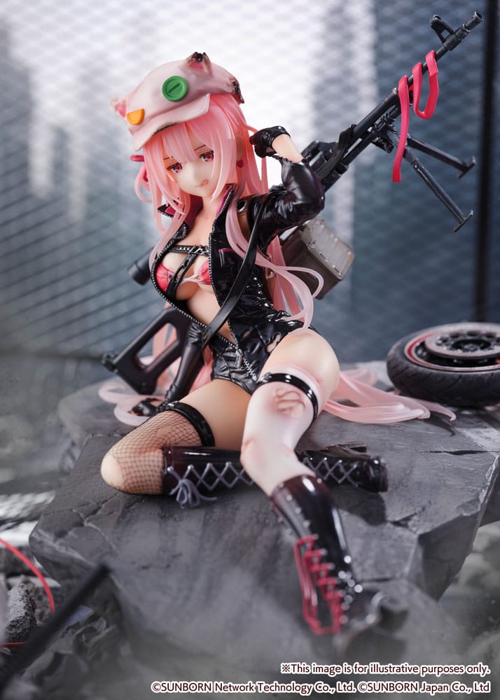 Statua in PVC Girls' Frontline SHIBUYA SCRAMBLE FIGURE 1/7 UKM-2000 Gale Lightning -Versione ferita- 20 cm
