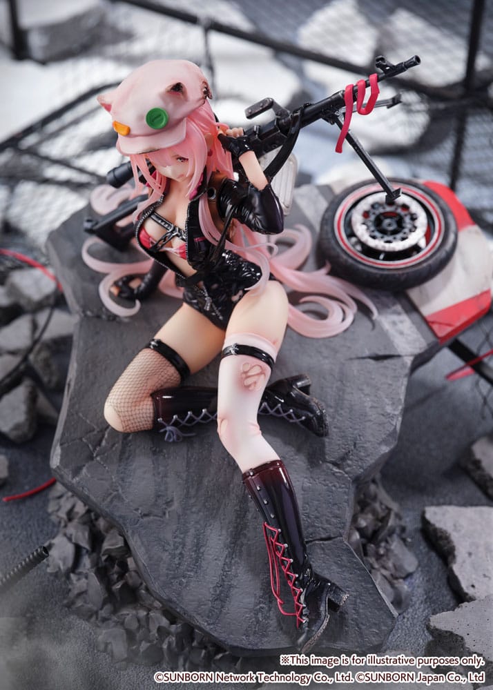 Statua in PVC Girls' Frontline SHIBUYA SCRAMBLE FIGURE 1/7 UKM-2000 Gale Lightning -Versione ferita- 20 cm