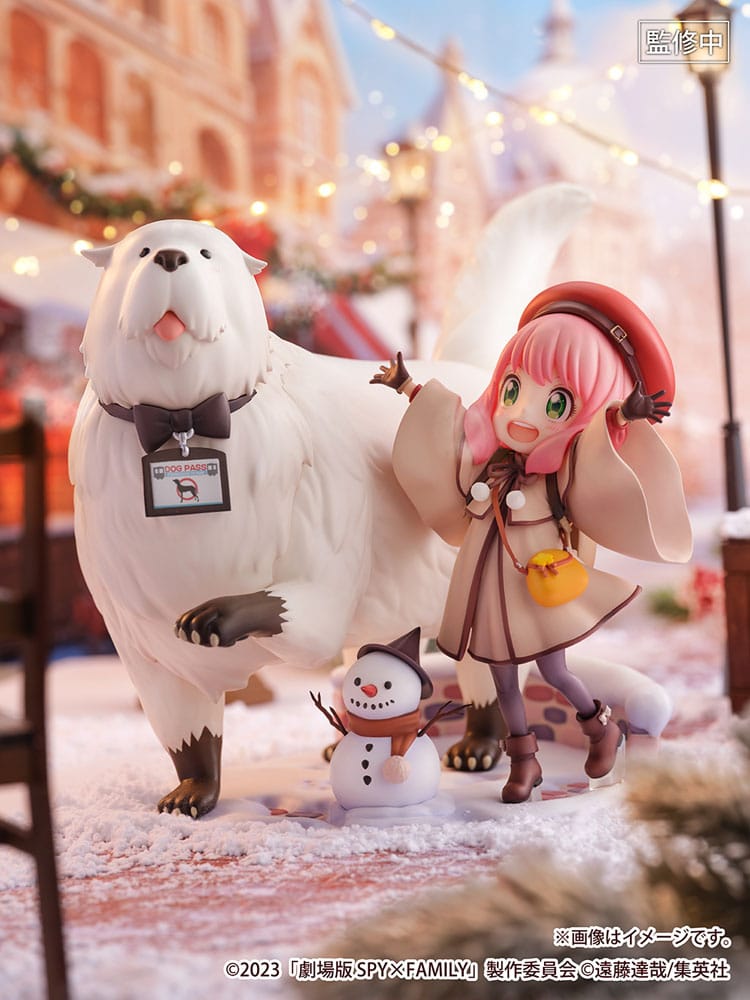 Spy x Family The Movie: Code White SHIBUYA SCRAMBLE FIGURE PVC Statue 1/7 Anya Forger &amp; Bond Forger 20 cm