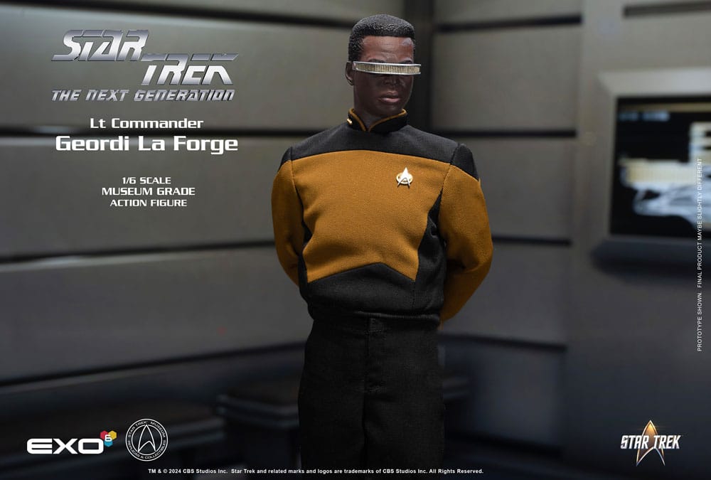 Star Trek: The Next Generation Action Figure 1/6 Lt. Commander Geordi La Forge (Essentials Version) 28 cm