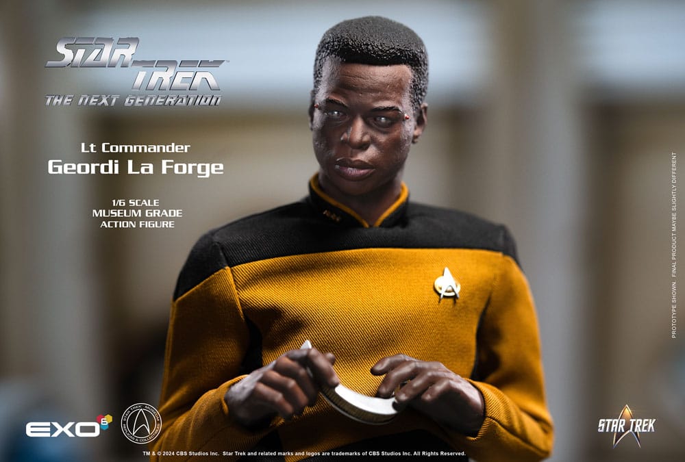 Star Trek: The Next Generation Action Figure 1/6 Lt. Commander Geordi La Forge (Essentials Version) 28 cm