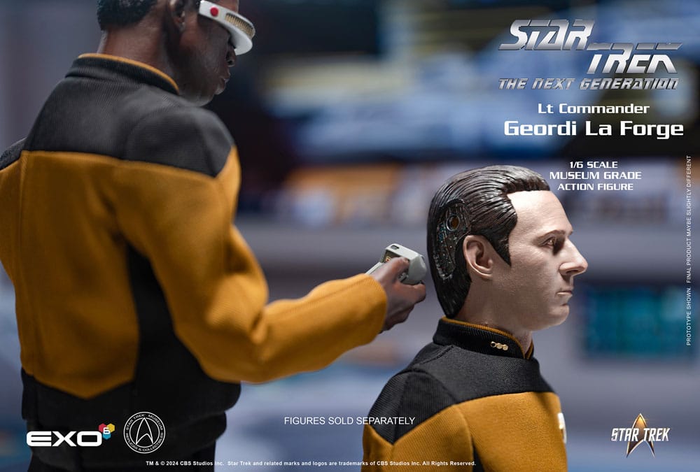 Star Trek: The Next Generation Action Figure 1/6 Lt. Commander Geordi La Forge (Essentials Version) 28 cm
