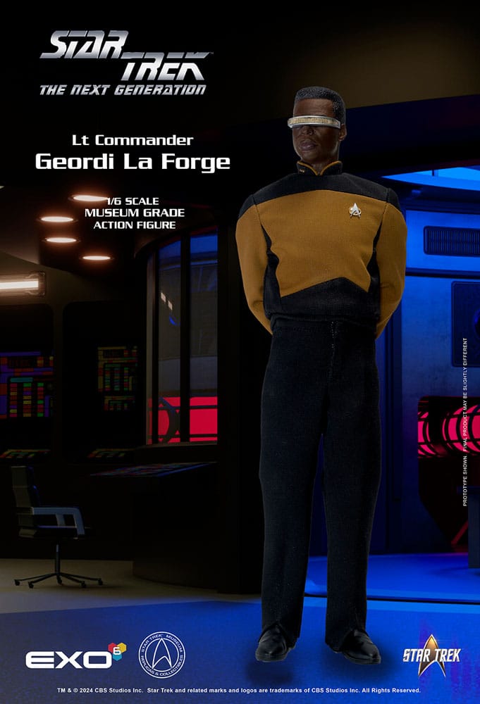 Star Trek: The Next Generation Action Figure 1/6 Lt. Commander Geordi La Forge (Essentials Version) 28 cm