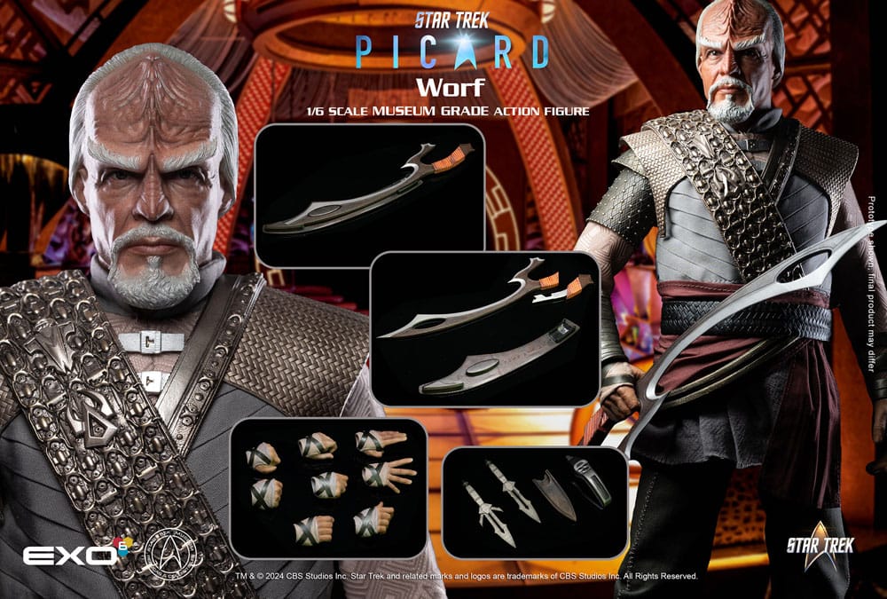 Star Trek: Picard Action Figure 1/6 Worf 30 cm