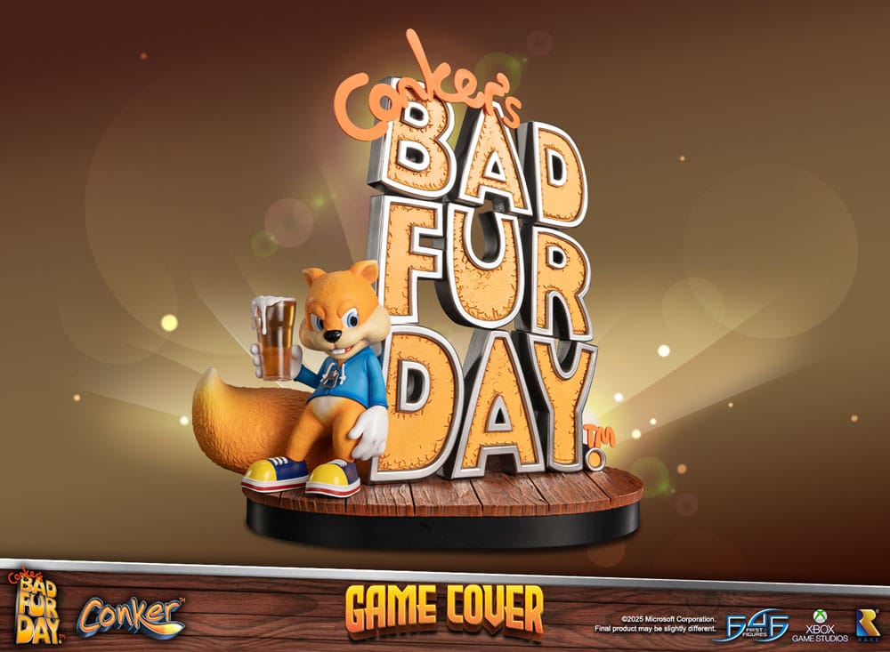Conker´s Bad Fur Day Statue Game Cover Exclusive Edition 45 cm