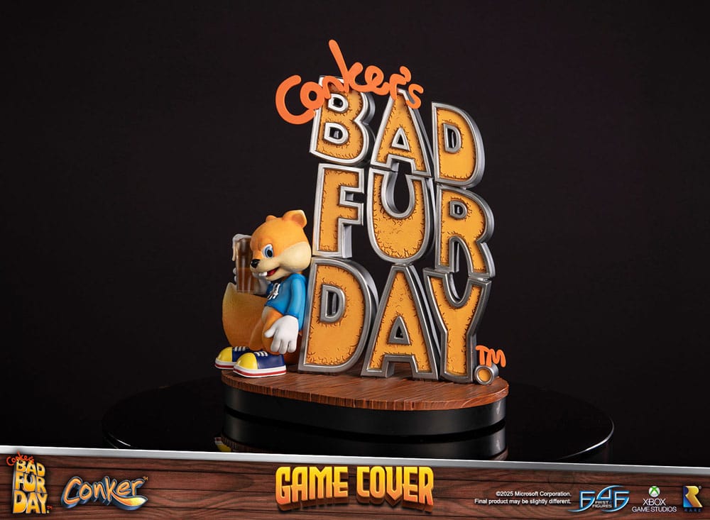 Conker´s Bad Fur Day Statue Game Cover Exclusive Edition 45 cm