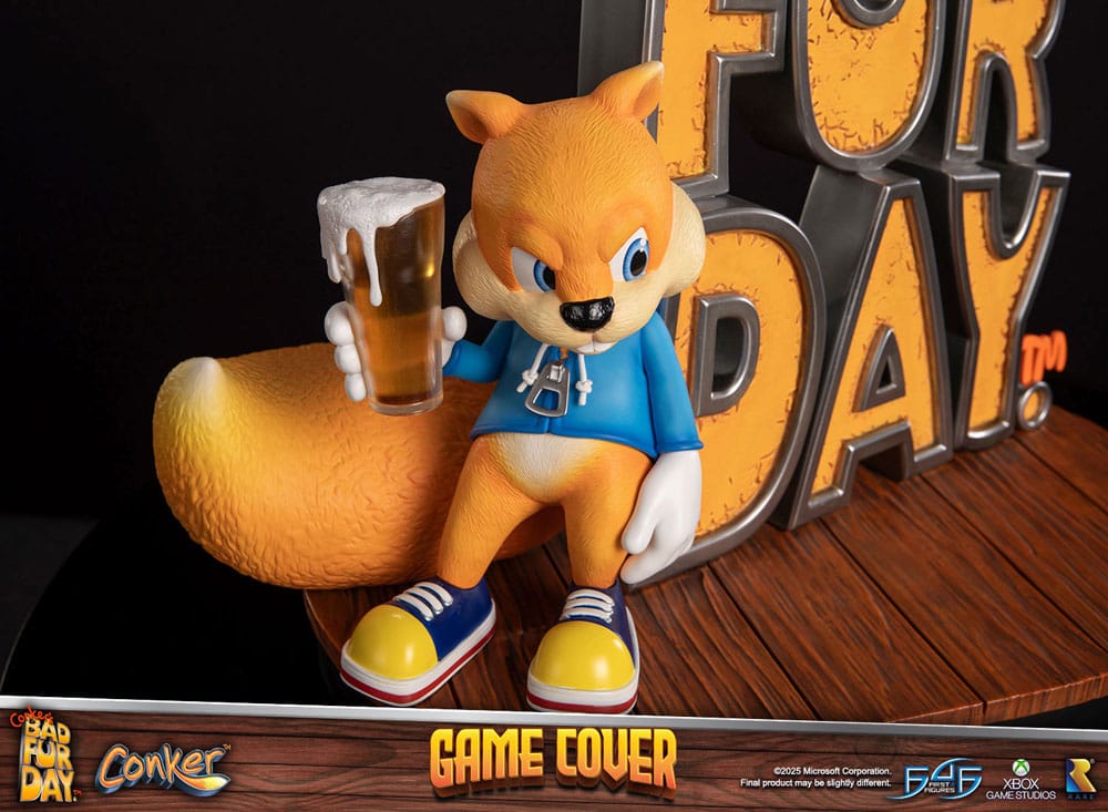 Conker´s Bad Fur Day Statue Game Cover Exclusive Edition 45 cm