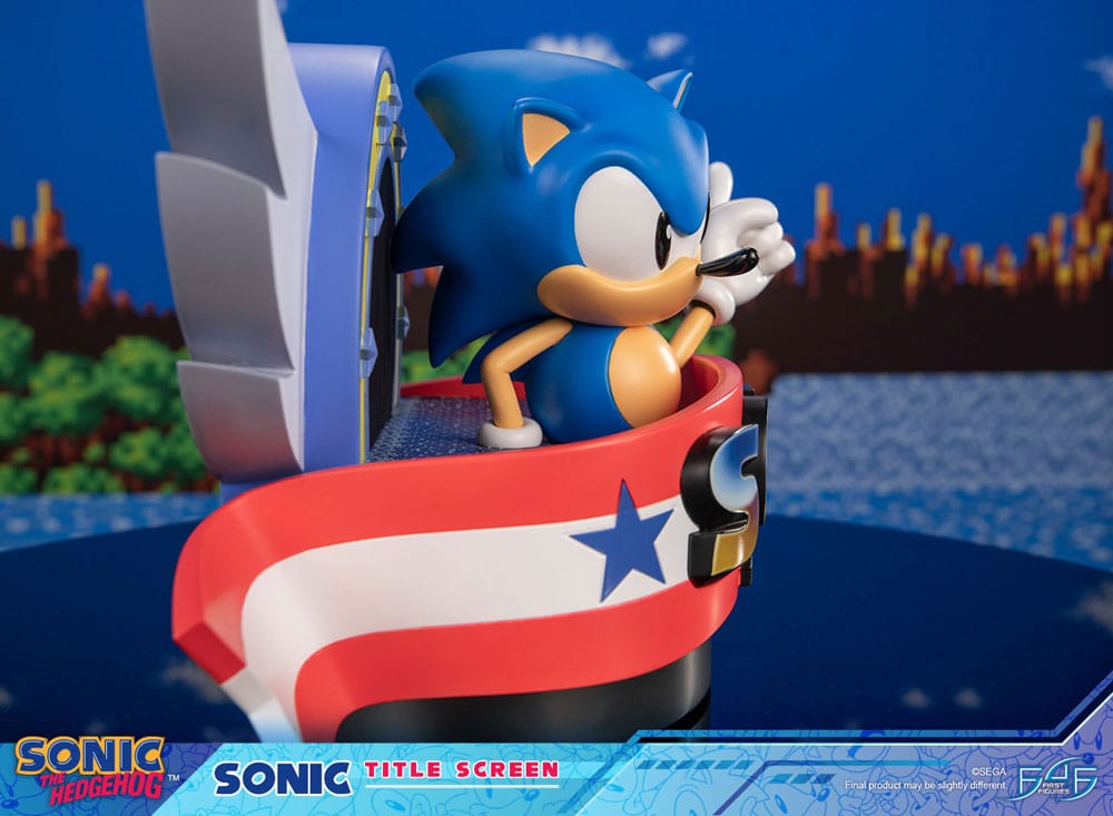 Sonic the Hedgehog Statue Sonic Title Screen 21 cm