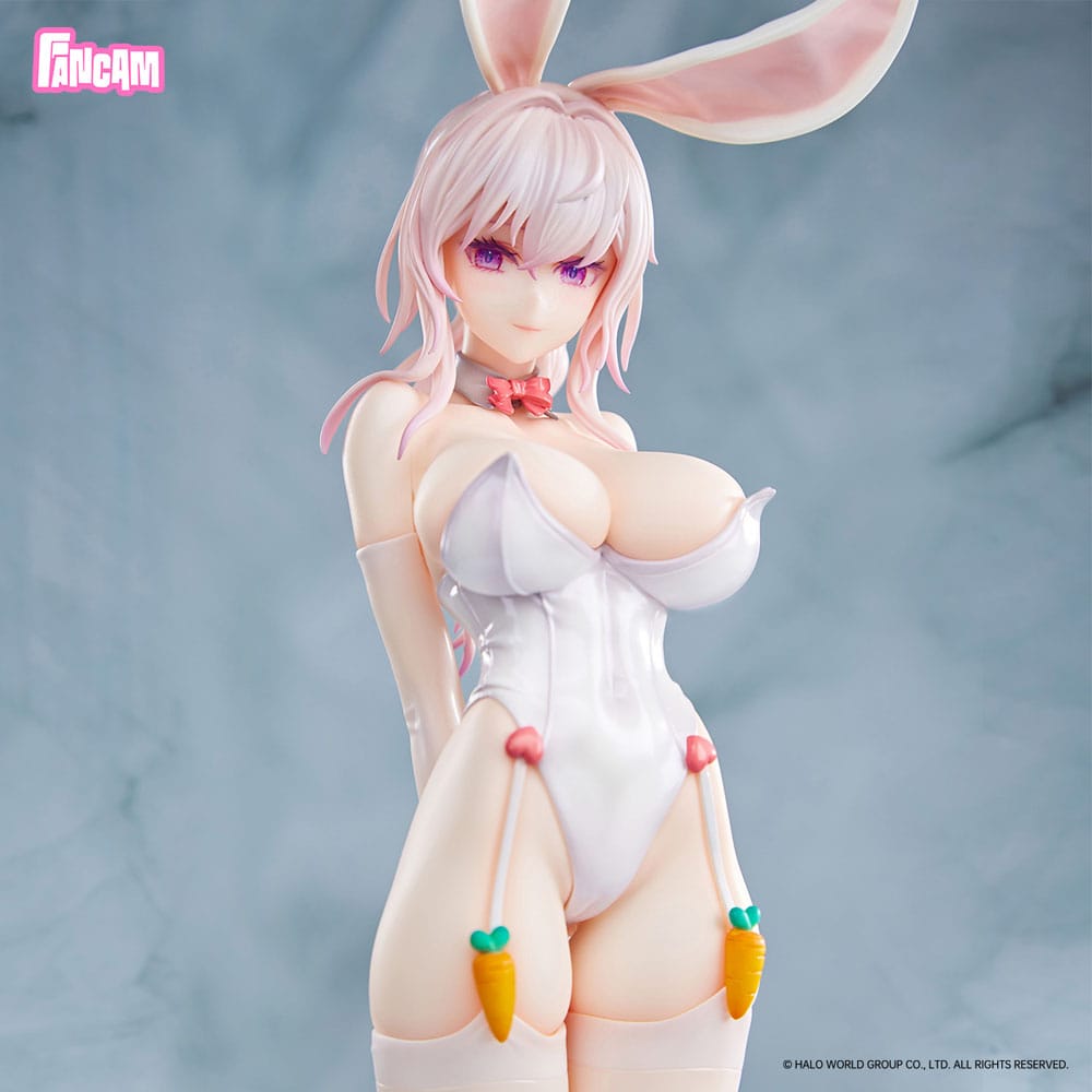 Statua in PVC originale 1/6 Bunny Girls Bianca 34 cm