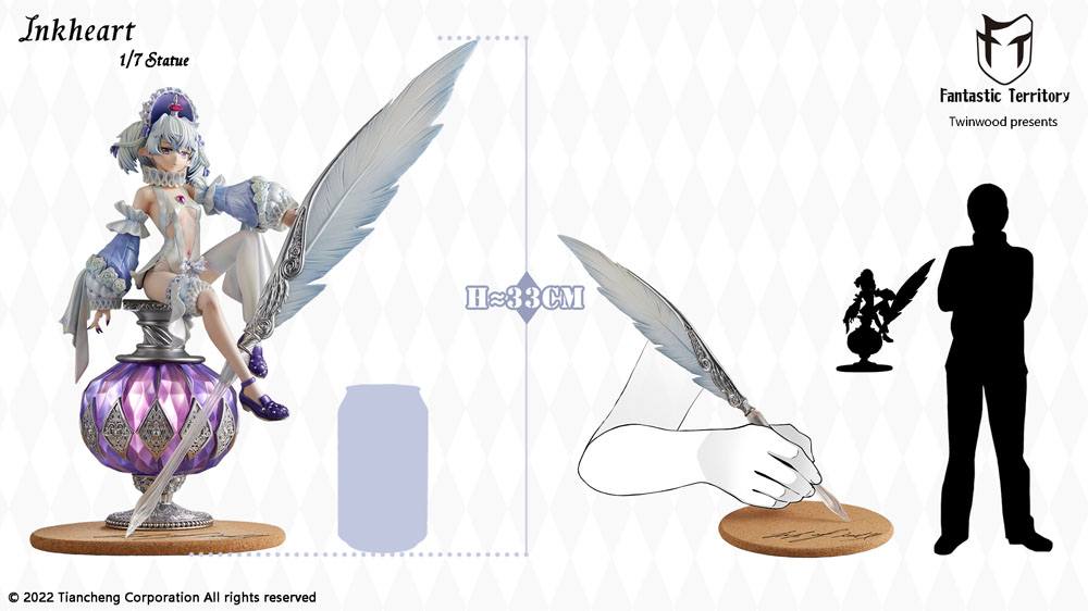 Statua Bungaku Shoujo in PVC Cuore d'inchiostro 33 cm
