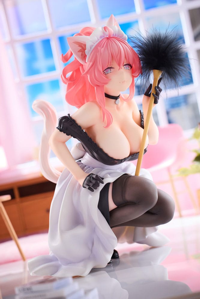 Original Character PVC Statue 1/4 Cat´s Thought Maid Cat Mochan 24 cm