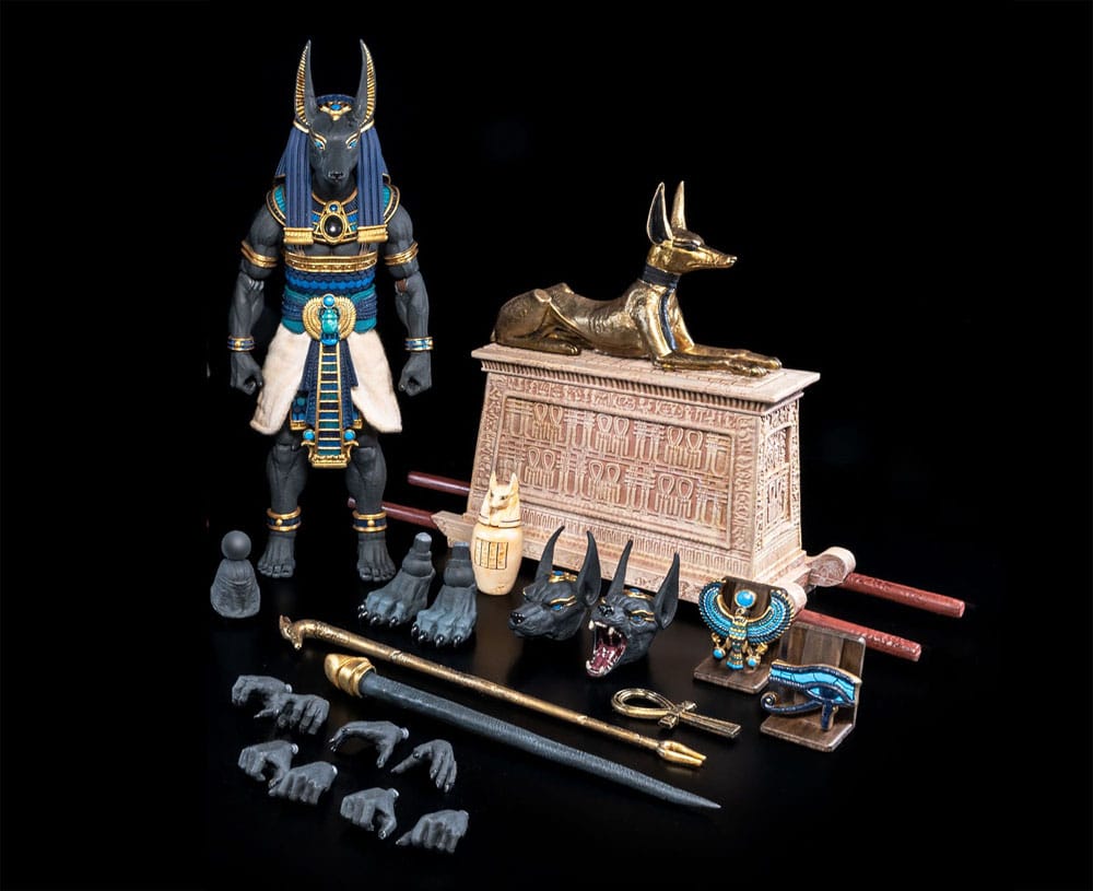 Obscura Figure Actionfigur Anubis Nero e Blu