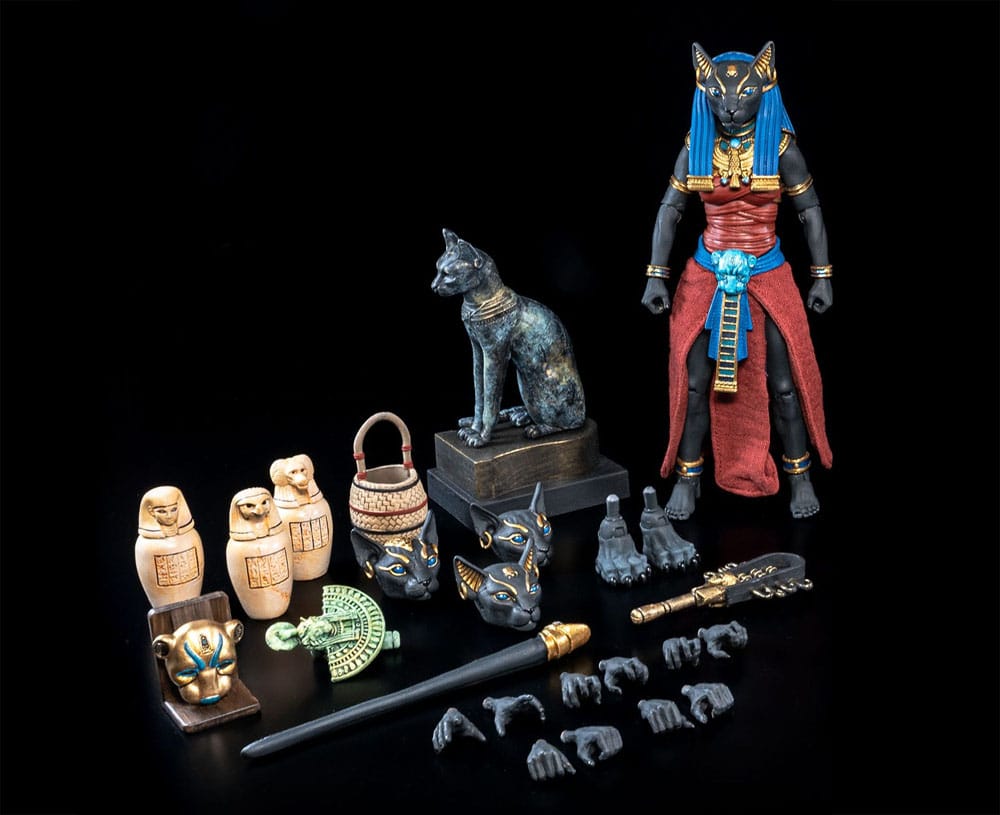 Obscura Figure Actionfigur Bastet Black &amp; Red