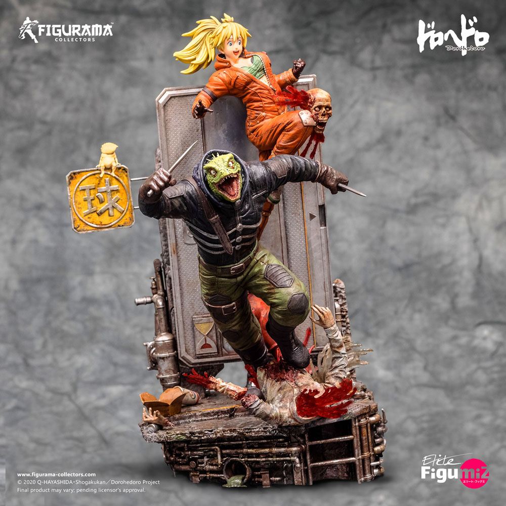 Dorohedoro Elite FigumiZ Diorama 1/8 Caimano e Nikaido 37 cm