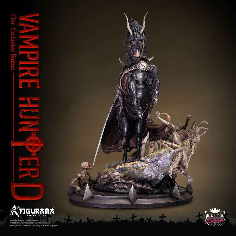 Statua esclusiva di Vampire Hunter D Elite 1/6 D a cavallo 79 cm