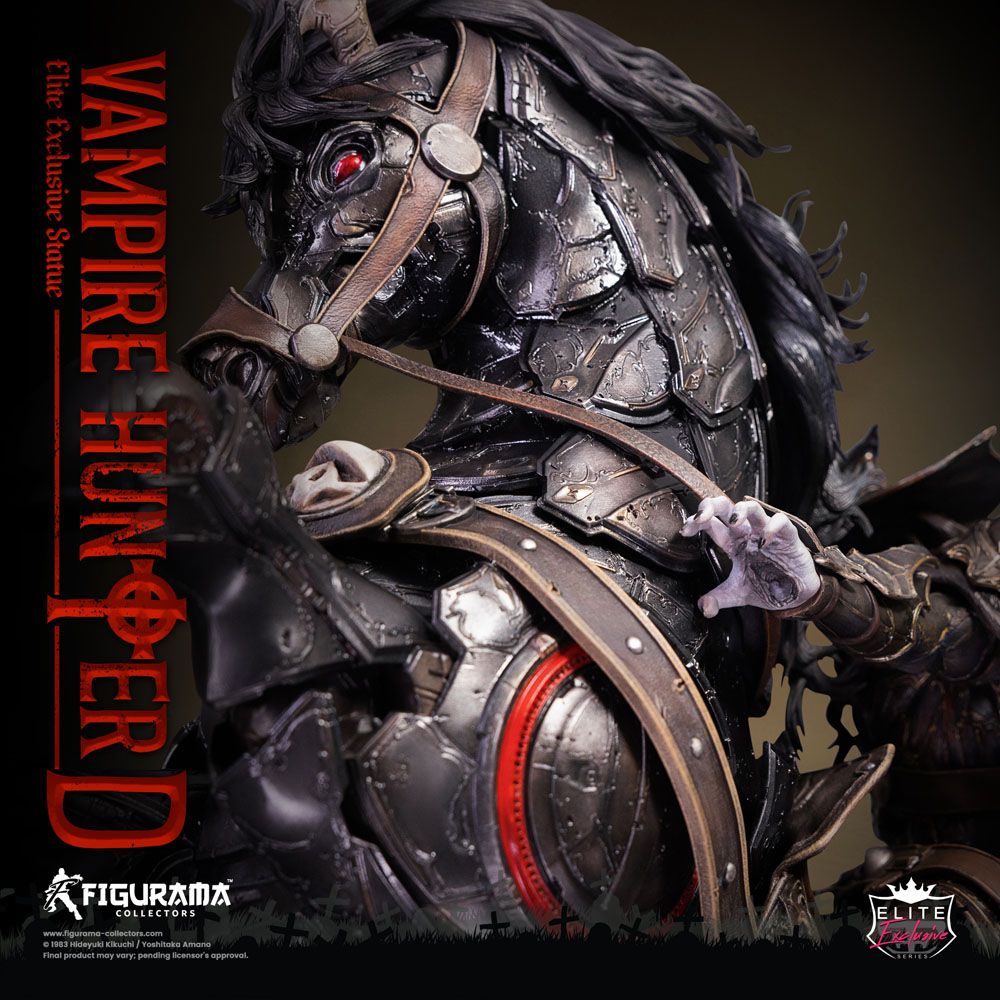 Statua esclusiva di Vampire Hunter D Elite 1/6 D a cavallo 79 cm
