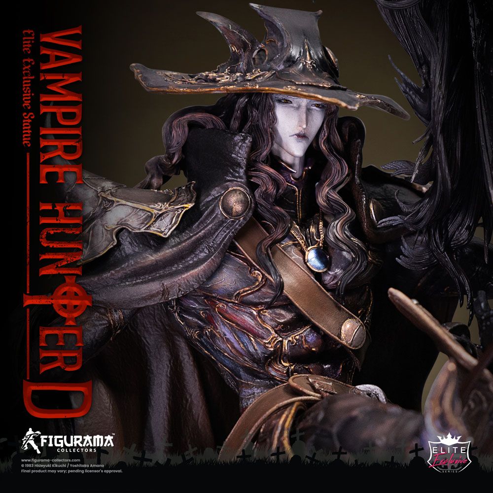 Statua esclusiva di Vampire Hunter D Elite 1/6 D a cavallo 79 cm