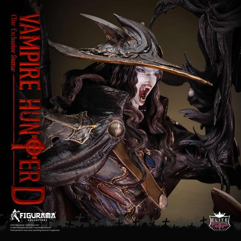 Statua esclusiva di Vampire Hunter D Elite 1/6 D a cavallo 79 cm