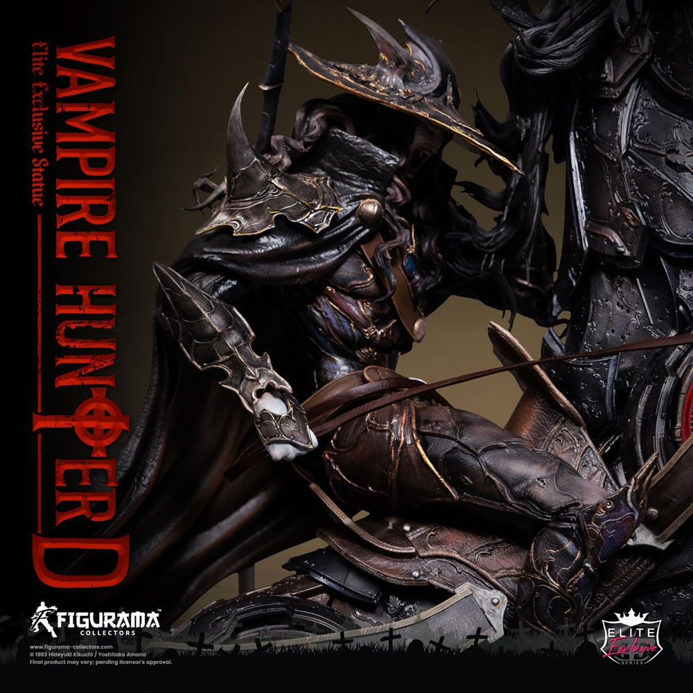 Statua esclusiva di Vampire Hunter D Elite 1/6 D a cavallo 79 cm
