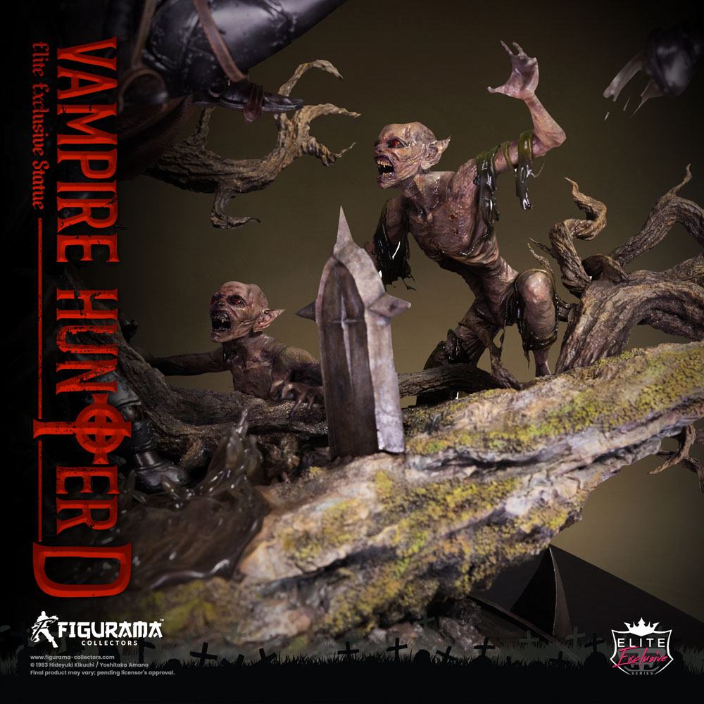 Statua esclusiva di Vampire Hunter D Elite 1/6 D a cavallo 79 cm