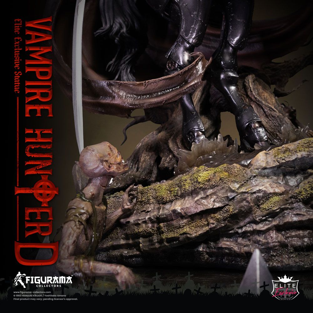 Statua esclusiva di Vampire Hunter D Elite 1/6 D a cavallo 79 cm