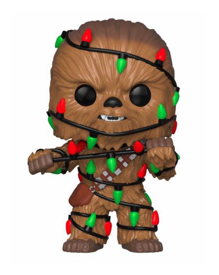POP! di Star Wars Bobble-head in vinile natalizio Chewbacca con luci 9 cm