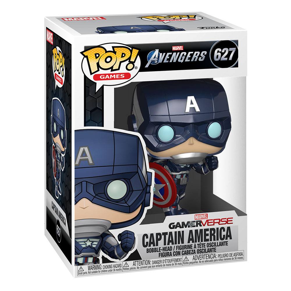 Marvel's Avengers (videogioco del 2020) POP! Figura in vinile Marvel Capitan America 9 cm