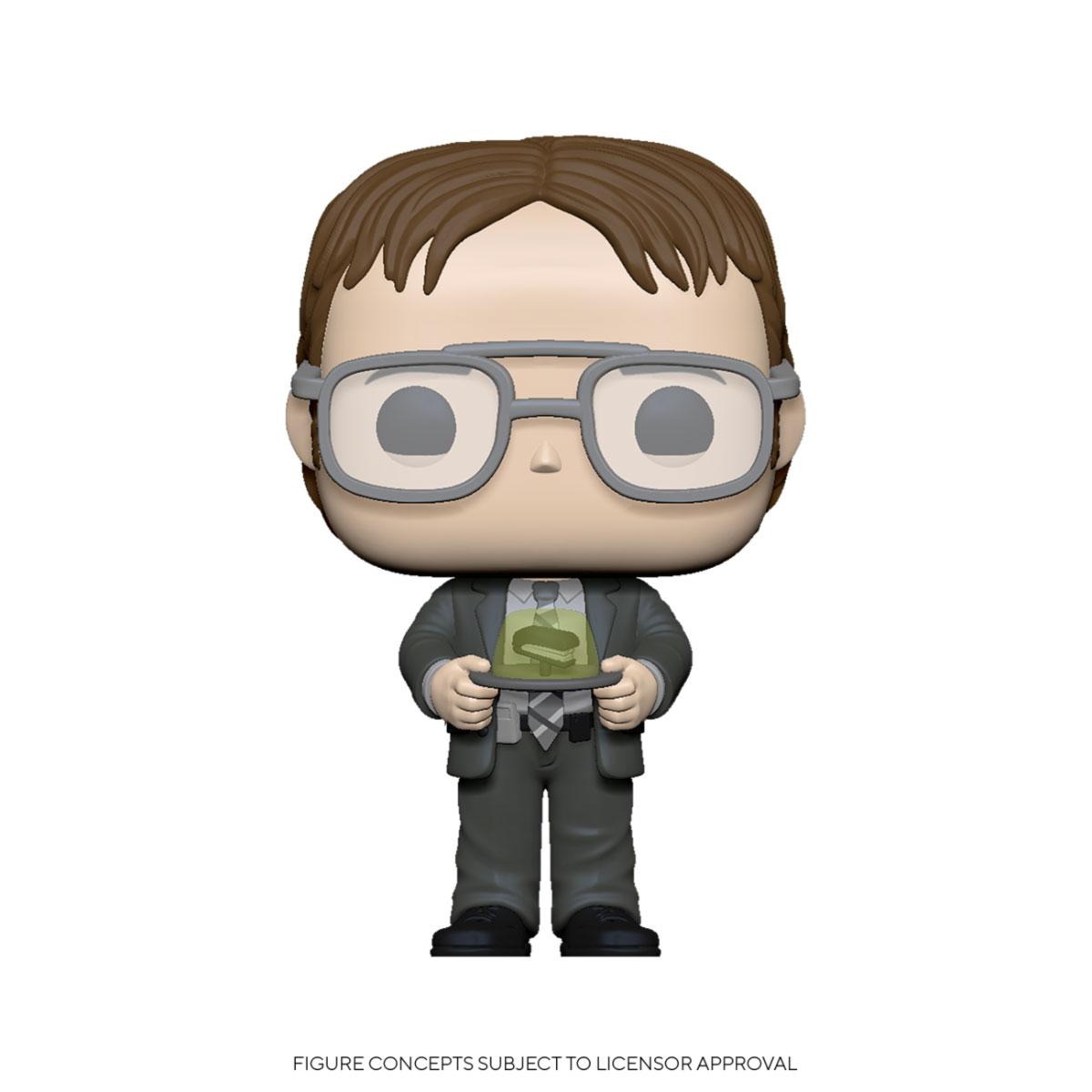 The Office US POP! TV Vinyl Figure Dwight w/Jello Stapler 9 cm