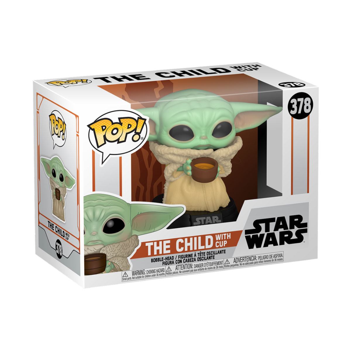 The Mandalorian POP! Star Wars Vinyl Figure The Child w/ Cup 9 cm