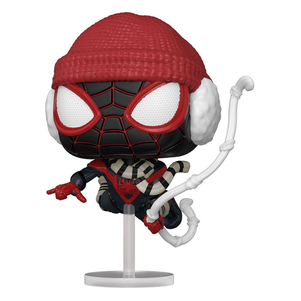 Spider-Man POP Marvel! Games Vinyl Figure Miles Morales Winter Suit 9 cm